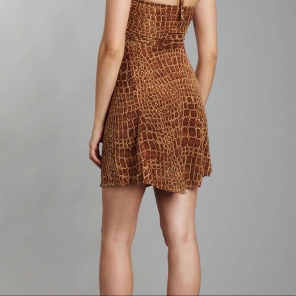 Sky Animal Print Halter Dress - Picture 2 of 2